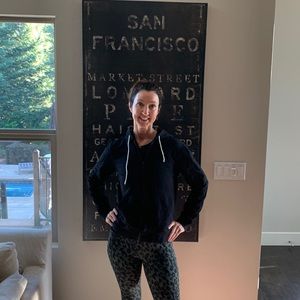 Pact black hoodie zip up